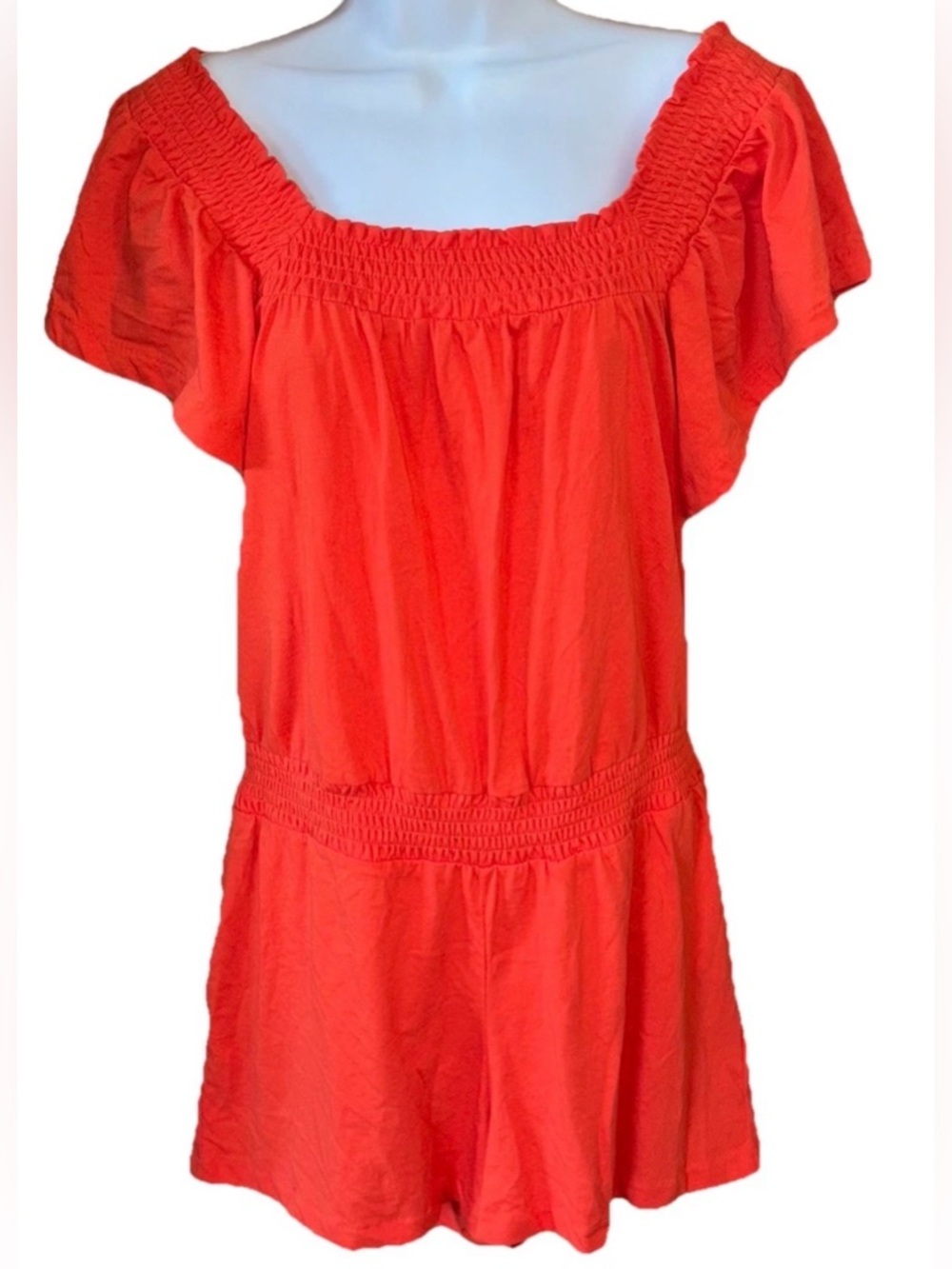 J. Crew Women’s Romper Shorts 1 Piece On/Off Shoulder Sz S Beach Summer NWT